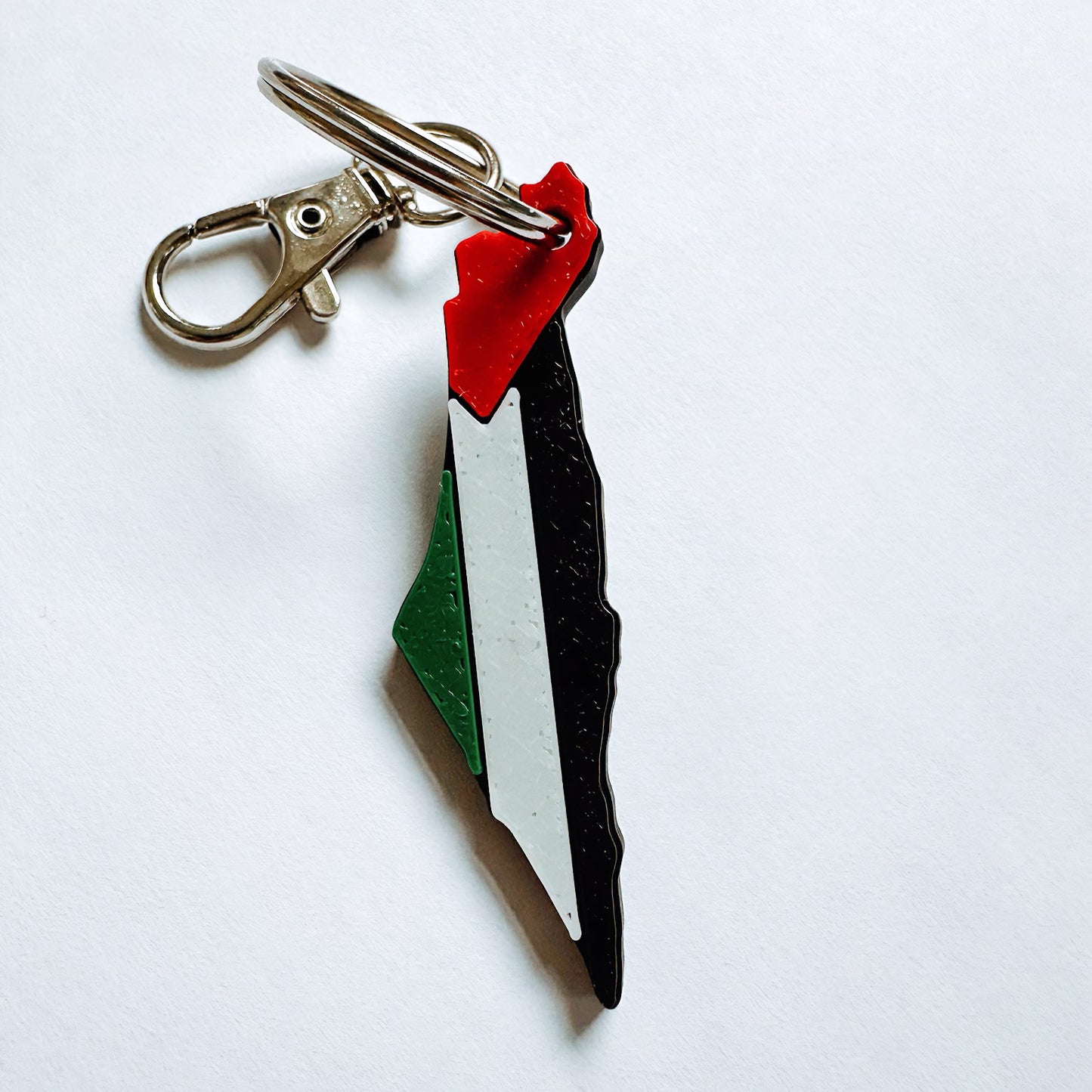 Palestine Map Keyring